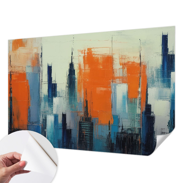 Hochwertige Bildtapete Abstrakte Stadt