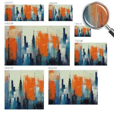 Hochwertige Bildtapete Abstrakte Stadt