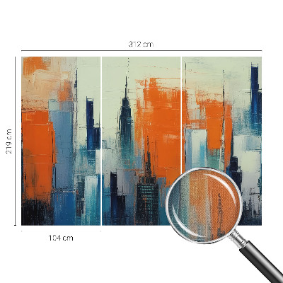 Hochwertige Bildtapete Abstrakte Stadt