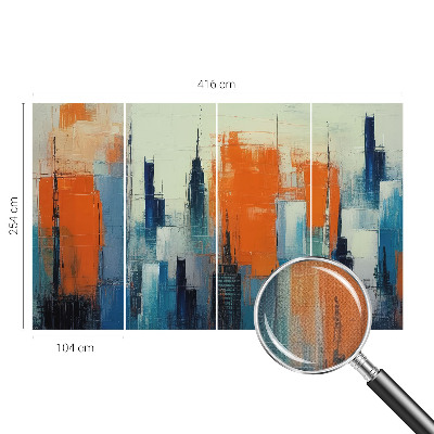 Hochwertige Bildtapete Abstrakte Stadt