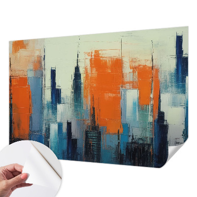 Hochwertige Bildtapete Abstrakte Stadt