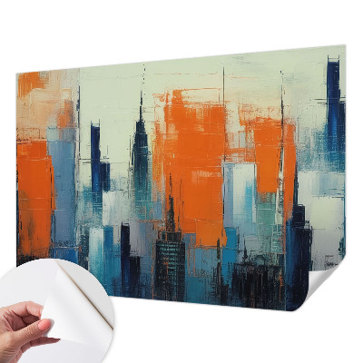 Hochwertige Bildtapete Abstrakte Stadt