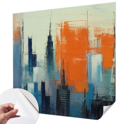 Hochwertige Bildtapete Abstrakte Stadt