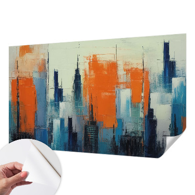 Hochwertige Bildtapete Abstrakte Stadt