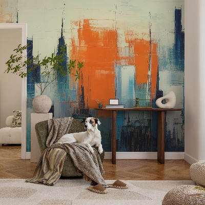 Hochwertige Bildtapete Abstrakte Stadt