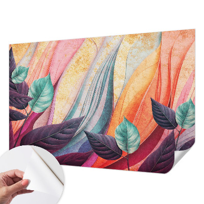 Selbstklebende Fototapete für die Wand Abstrakte Blätter