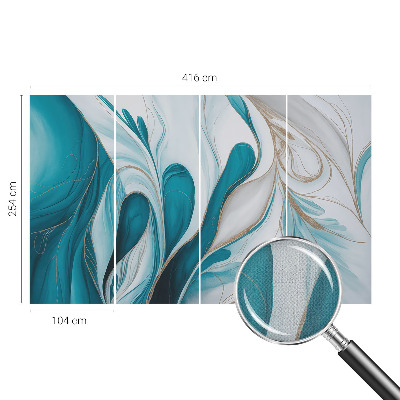 Selbstklebende Fototapete fürs Wohnzimmer Fluidmuster