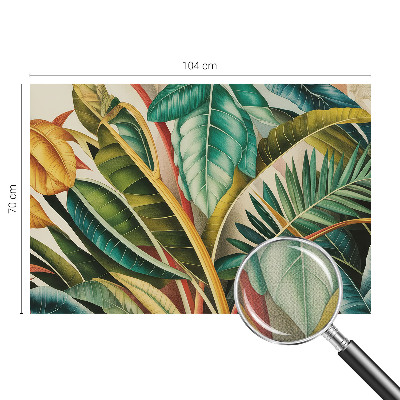 Selbstklebende Fototapete fürs Kinderzimmer Exotische Blätter