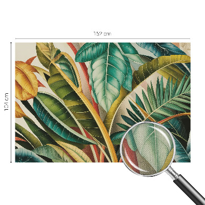 Selbstklebende Fototapete fürs Kinderzimmer Exotische Blätter