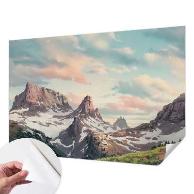 3D-Fototapete Bergpanorama