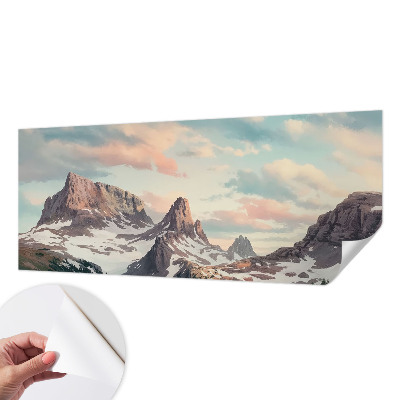 3D-Fototapete Bergpanorama