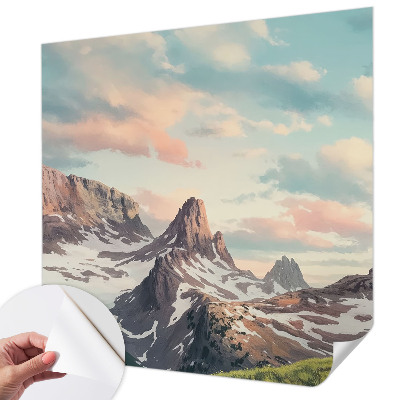 3D-Fototapete Bergpanorama