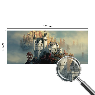 Selbstklebende Fototapete fürs Schlafzimmer Märchenschloss