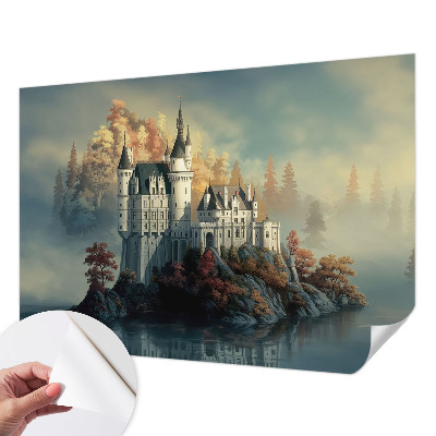 Selbstklebende Fototapete fürs Schlafzimmer Märchenschloss