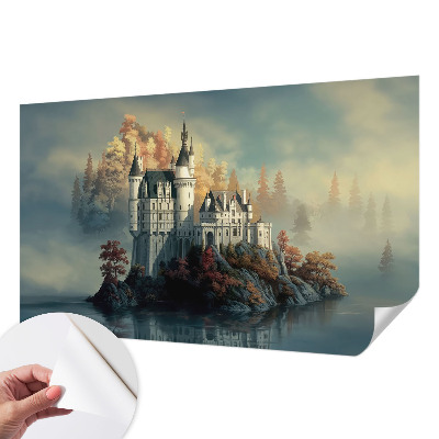 Selbstklebende Fototapete fürs Schlafzimmer Märchenschloss