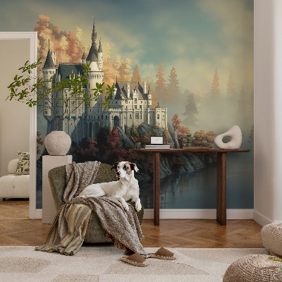 Selbstklebende Fototapete fürs Schlafzimmer Märchenschloss