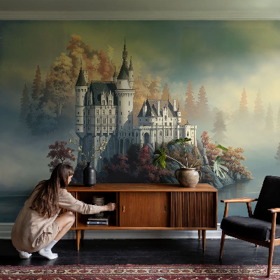 Selbstklebende Fototapete fürs Schlafzimmer Märchenschloss