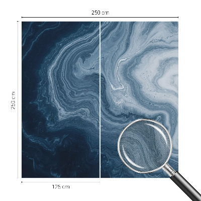 Selbstklebende Fototapete für die Wand Blaue Wellen