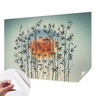 Selbstklebende Fototapete fürs Schlafzimmer Harmonisches West