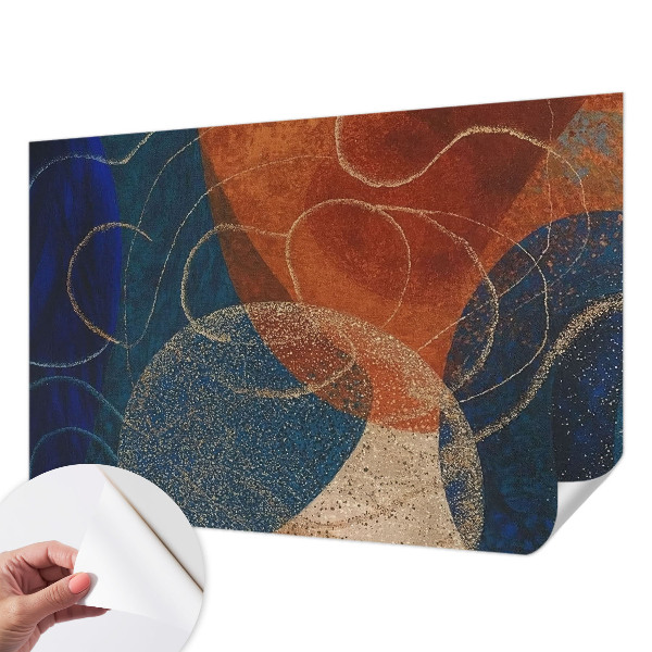 3D-Fototapete fürs Schlafzimmer Farbenfrohe Formen