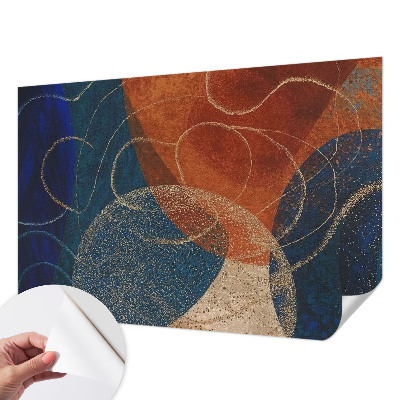 3D-Fototapete fürs Schlafzimmer Farbenfrohe Formen