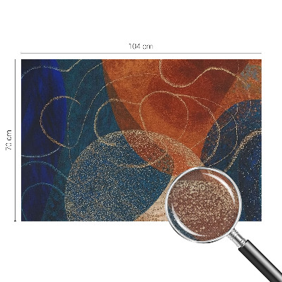 3D-Fototapete fürs Schlafzimmer Farbenfrohe Formen