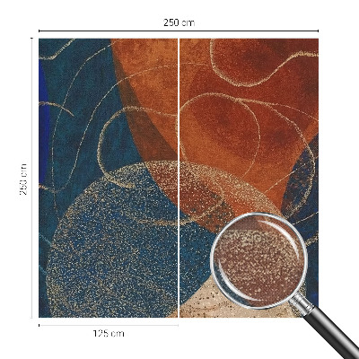 3D-Fototapete fürs Schlafzimmer Farbenfrohe Formen