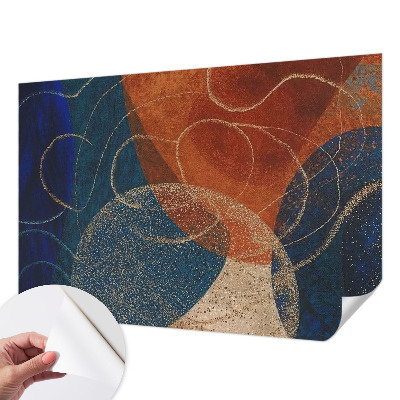 3D-Fototapete fürs Schlafzimmer Farbenfrohe Formen