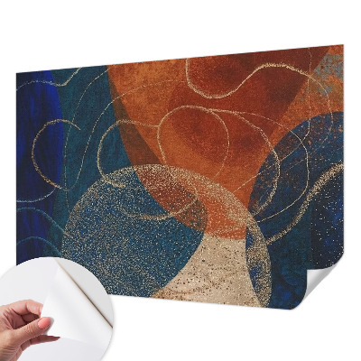 3D-Fototapete fürs Schlafzimmer Farbenfrohe Formen