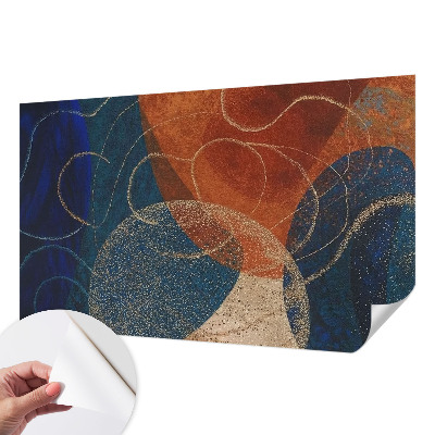 3D-Fototapete fürs Schlafzimmer Farbenfrohe Formen