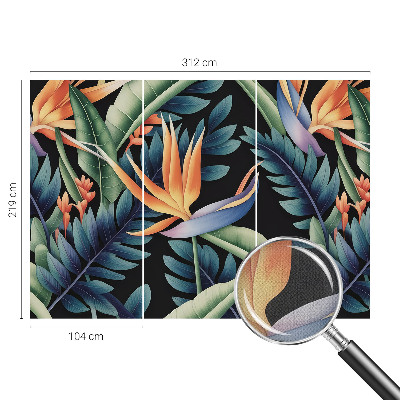 3D-Fototapete fürs Wohnzimmer Paradies-Thema