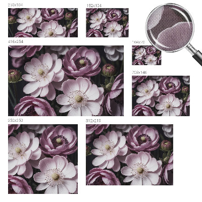 Fototapete in 3D-Optik Florale Eleganz