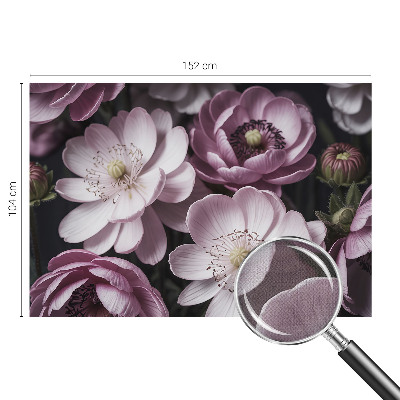 Fototapete in 3D-Optik Florale Eleganz