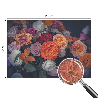 Selbstklebende Fototapete für die Wand Bunter Blumenstrauß