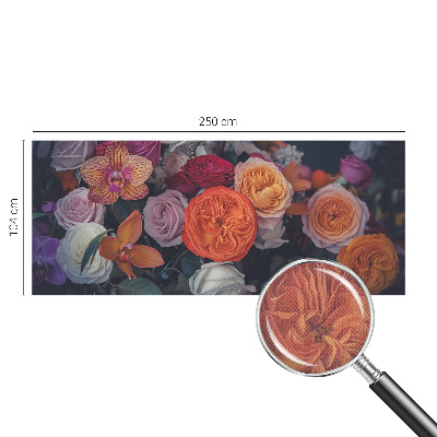 Selbstklebende Fototapete für die Wand Bunter Blumenstrauß