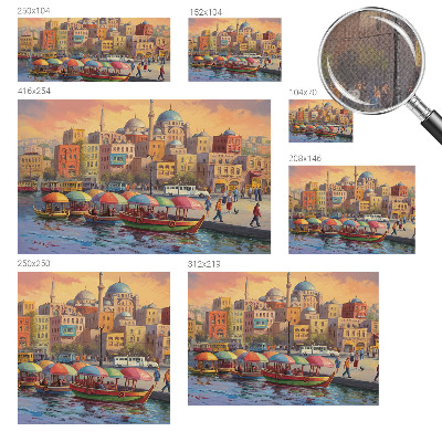 Selbstklebende Fototapete fürs Schlafzimmer Stadtküste