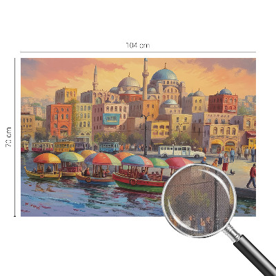 Selbstklebende Fototapete fürs Schlafzimmer Stadtküste