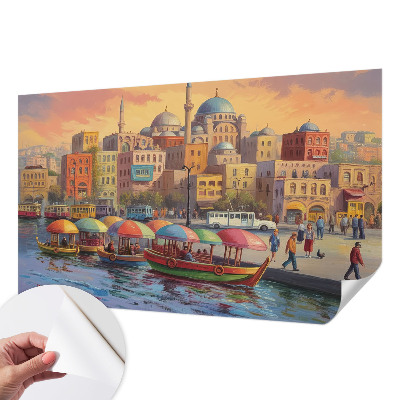 Selbstklebende Fototapete fürs Schlafzimmer Stadtküste