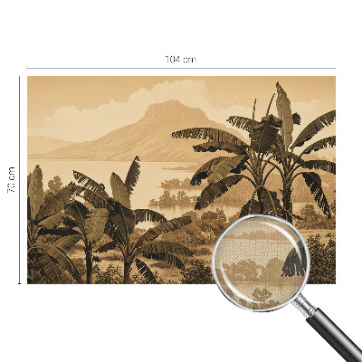 Selbstklebende Fototapete fürs Kinderzimmer Tropisches Panorama