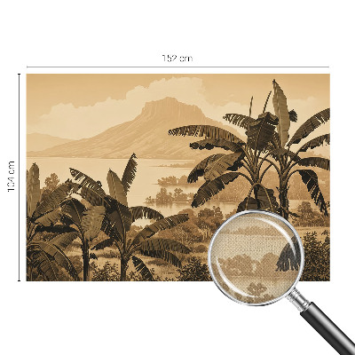 Selbstklebende Fototapete fürs Kinderzimmer Tropisches Panorama