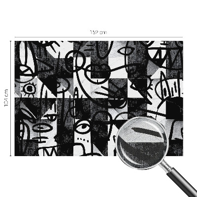 Selbstklebende Fototapete fürs Kinderzimmer Chaos zeichnen