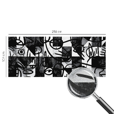 Selbstklebende Fototapete fürs Kinderzimmer Chaos zeichnen