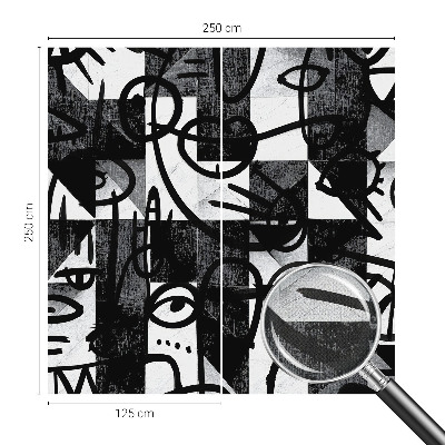 Selbstklebende Fototapete fürs Kinderzimmer Chaos zeichnen