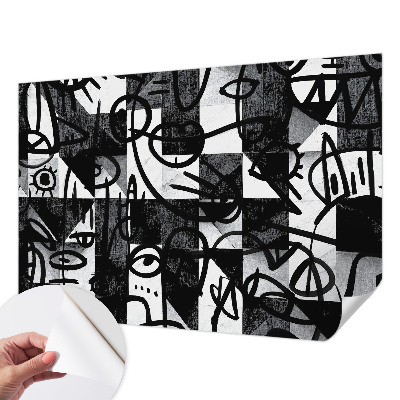 Selbstklebende Fototapete fürs Kinderzimmer Chaos zeichnen