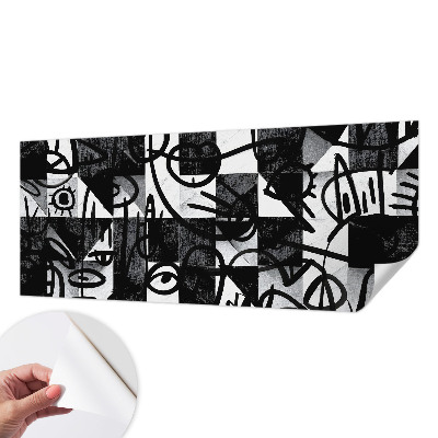 Selbstklebende Fototapete fürs Kinderzimmer Chaos zeichnen