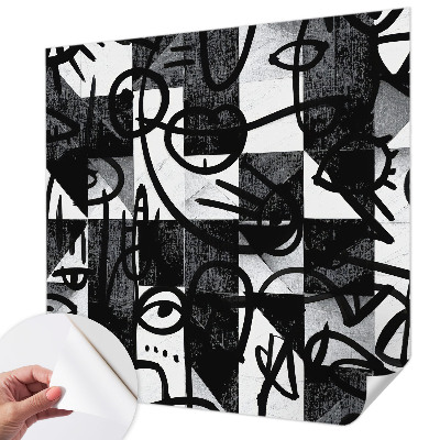 Selbstklebende Fototapete fürs Kinderzimmer Chaos zeichnen