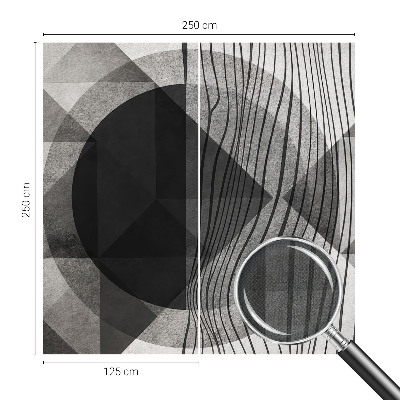 3D-Fototapete fürs Wohnzimmer Abstrakte Formen