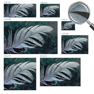 3D-Fototapete fürs Schlafzimmer Ätherische Feder