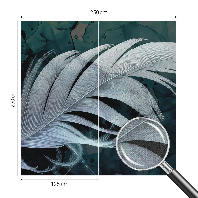 3D-Fototapete fürs Schlafzimmer Ätherische Feder