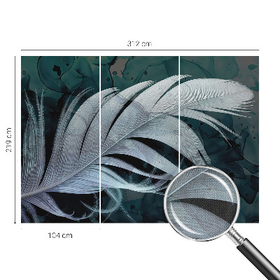 3D-Fototapete fürs Schlafzimmer Ätherische Feder